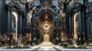 🖤 Dark Golden Palace | Neo Baroque AI Mansion Relaxing Sleep Music 4K