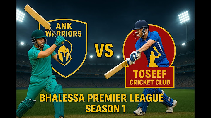 ANK WARRIORS  VS TOSEEF CRICKET CLUB |Bhalessa Premier League 2025 | Season 1