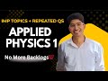 Applied Physics Important Topics 💯 | Most Repeated Questions for Exams #btech #engineering #physics