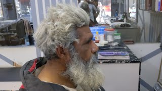 90 Year Old Homeless Man Hair And Beard Transformation Asmr