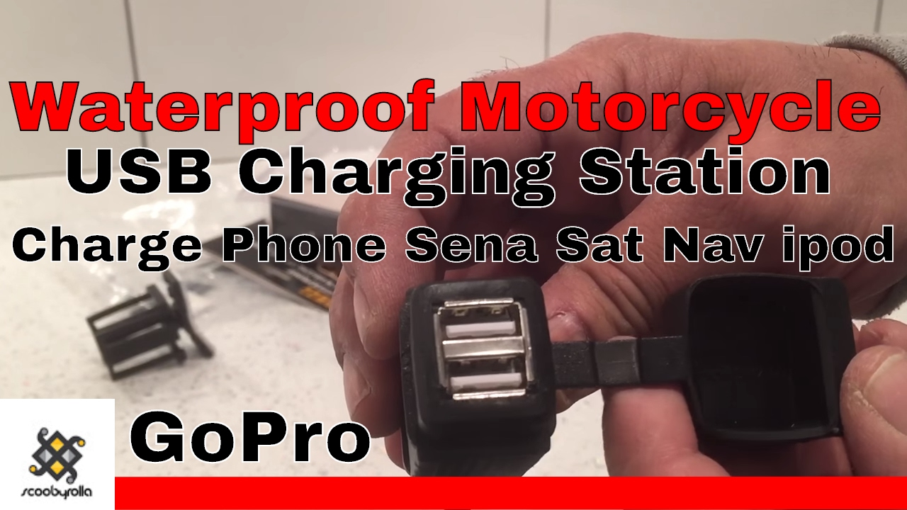 USB Charging Station For Phones, GoPro, Sena & Sat Nav For Motorcycle