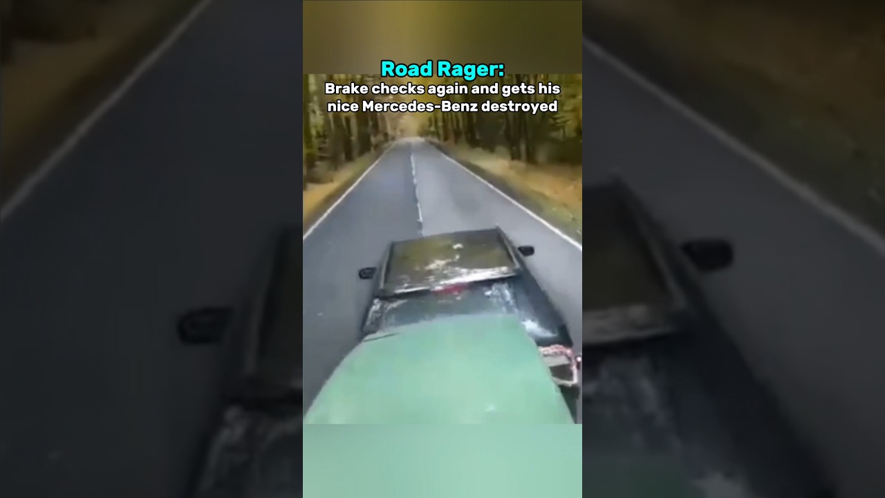 Brake Checking In A Mercedes Goes Wrong!