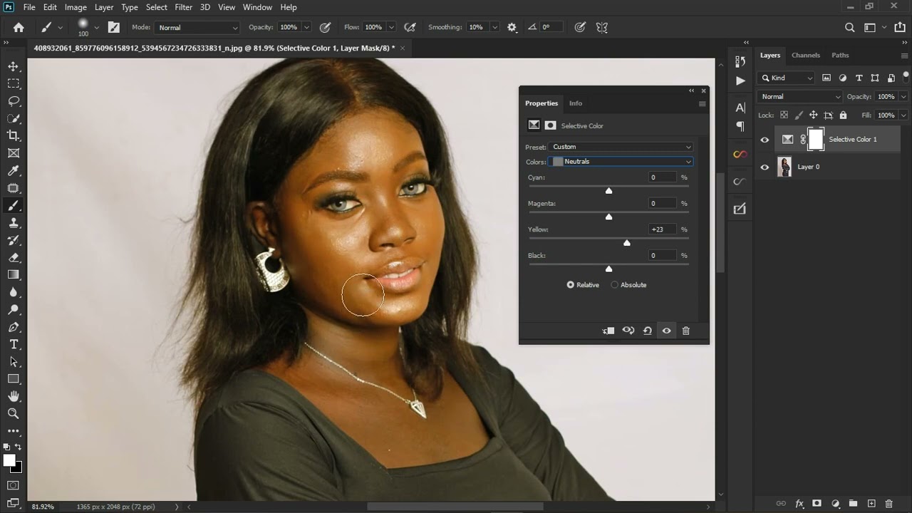 Skin Retouching: Using Photoshop's SELECTIVE COLOR for Color Correction in Retouching| MEET Retouch