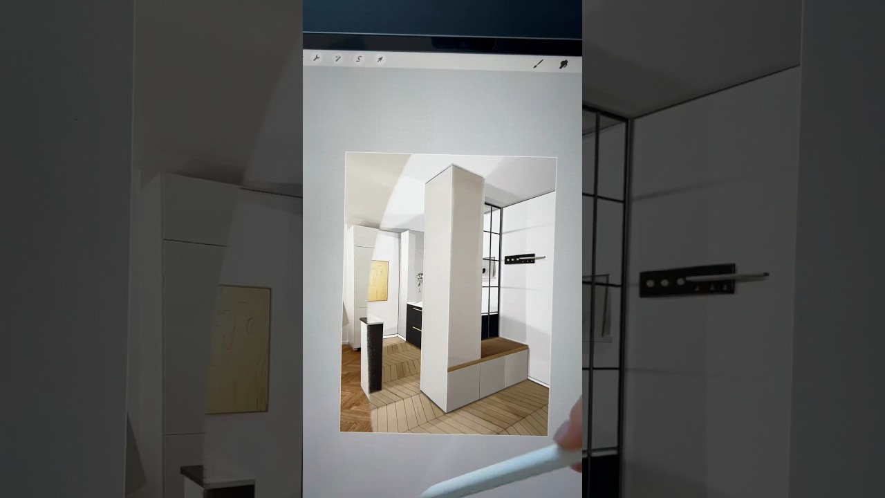 The design process in the Procreate app