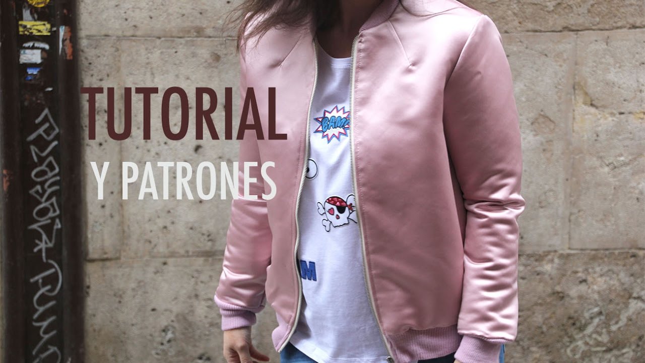 DIY Costura: Como chaqueta bomber mujer gratis) - YouTube