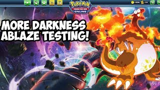 Playing More Darkness Ablaze Decks! Grimmsnarl, Mad Party, Charizard VMAX! PTCGO Live