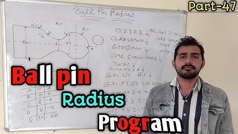 ball pin radius program | ball nose radius