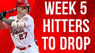 Hitters To Drop Week 5 Fantasy Baseball
