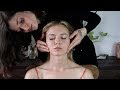 Whisper asmr  scalp face and shoulder massage