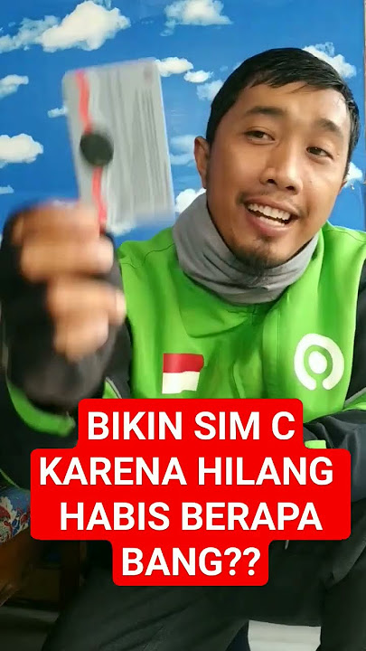 BIAYA BIKIN SIM HILANG