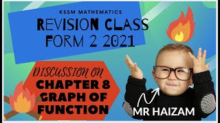 Discussion Form 2 Chapter 8 Graphs of Function (PART1) #mrsmchannel