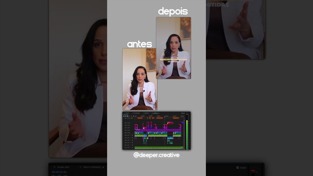 O antes e depois mostra  qualidade faz toda a diferença! 🚀#AntesEDepois #EdiçãoDeVídeo #Audiovi