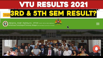 VTU RESULT 2021 |VTU 3RD SEM RESULT 2021|VTU 5TH SEM RESULT 2021|VTU UPDATE TODAY 2021|VTU UPDATES
