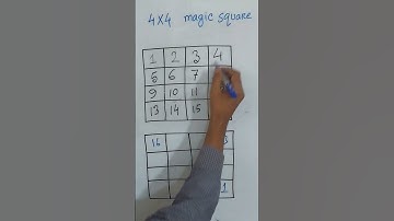 4 order magic square।। 4×4 magic square shortcut system. ৪×৪ ম্যাজিক বর্গ সমাধান #shorts #math