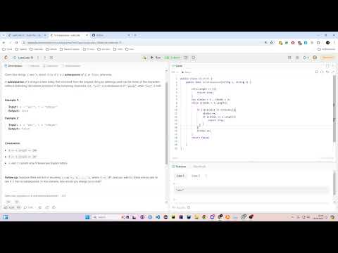392. Is Subsequence | C# | Leet code