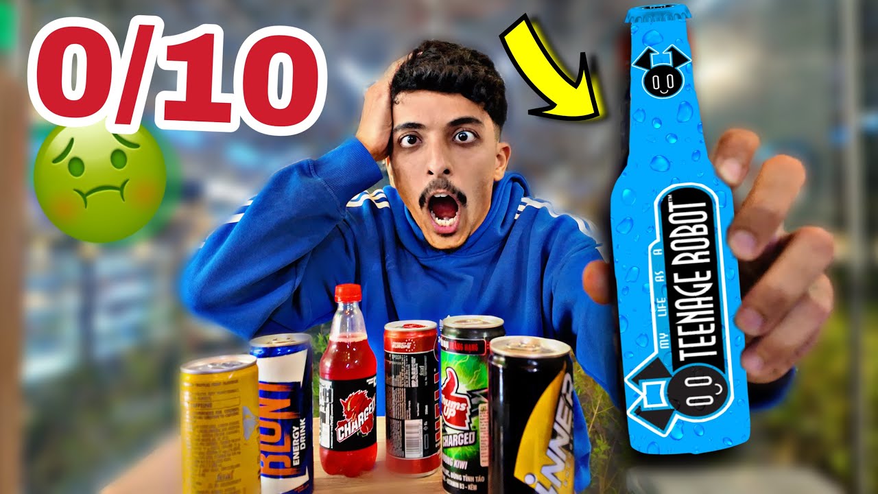 أغرب مشروبات طاقة ممكن تشوفها في حياتك !! (نصيحة لا تجرب 🚨)