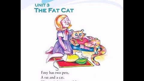 Kerala reader English Standard 1 Unit 3 The fat cat