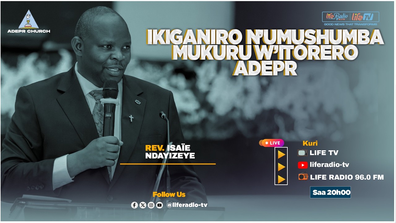 IKIGANIRO N'UMUSHUMBA MUKURU W'ITORERO ADEPR REV. ISAIE NDAYIZEYE KU MPINDUKA MU ITORERO