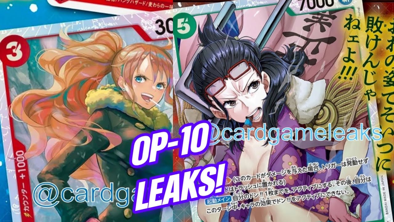 ONE PIECE CARD GAME OP-10 LEAKS! FEATURING "SMOKER", "SANJI", AND MORE!!! ITS WHAT'S INSIDE THE
