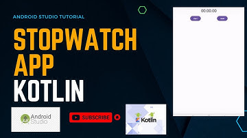 how to make stopwatch app in android studio kotlin | kotlin tutorial  | android studio tutorial