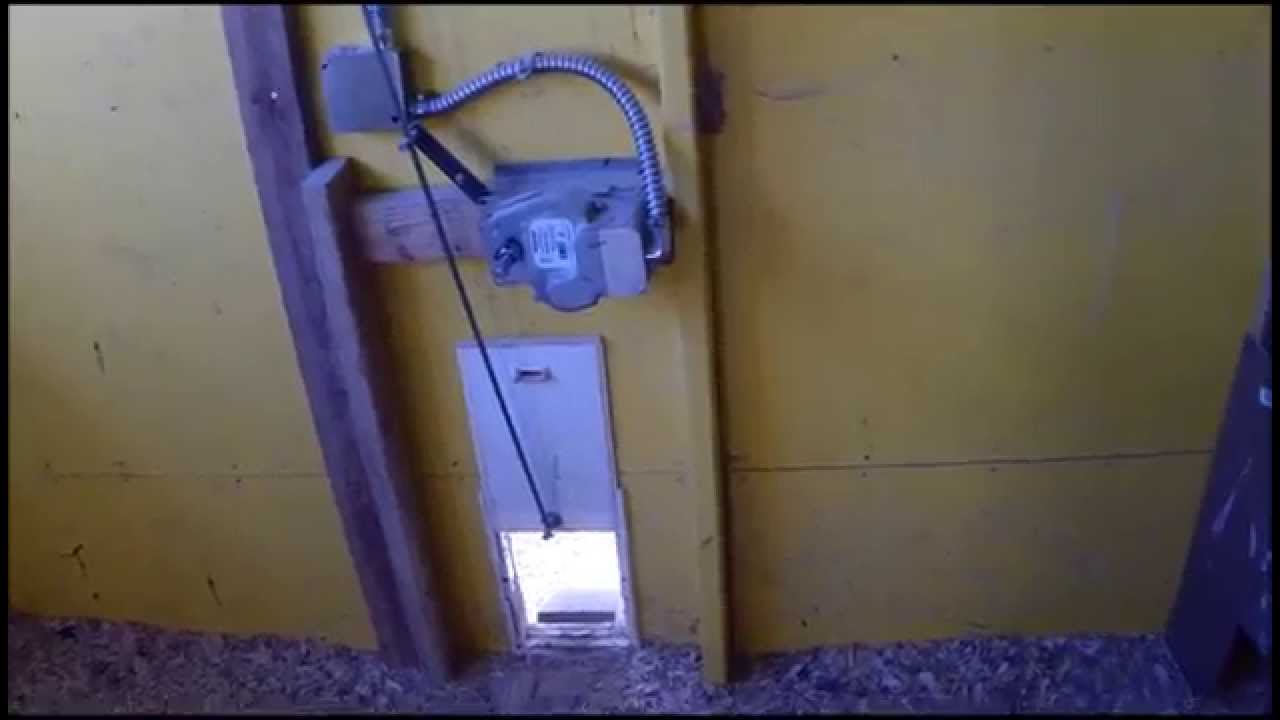 Simple Automatic Chicken Coop Door | Doovi