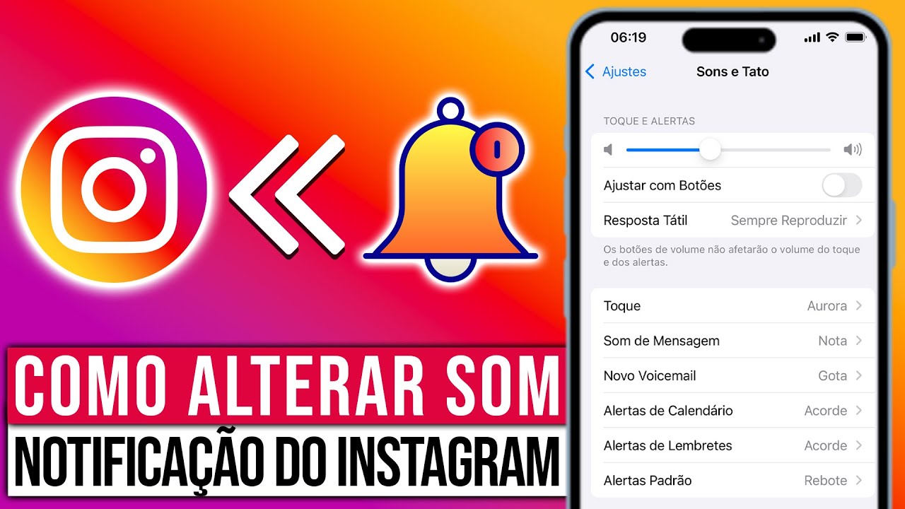 Como mudar som de notificação do Instagram no iPhone - YouTube