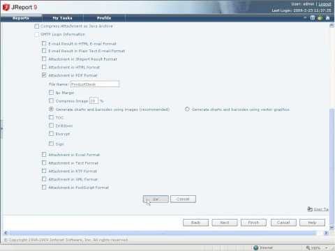 JReport's Administrative Console and Server Management