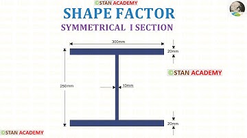 Shape Factor Problem No 1 ( Symmetrical I  Section )