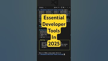 Essential Developer Tools to Explore in 2025 #coding #programming #javascript #shorts #studywithme