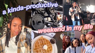 *kinda productive* weekend in my life vlog *2021* | high school |