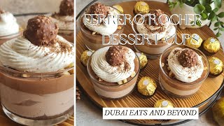 ?✨Ferrero Rocher Dessert Cups Recipe??| Easy DIY Desserts| No Bake Delicious Dessert |Easy and Yummy
