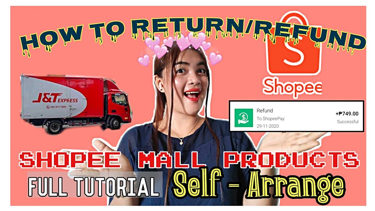 Paano mag return and refund| shopee mall Products 2020| Full Tutorial|J&T|Self-Arrange|TserchabzVlog
