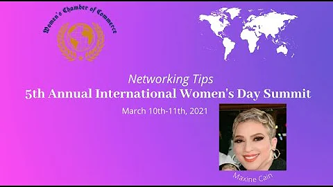 Networking Tips by Dr.Maxine Cain