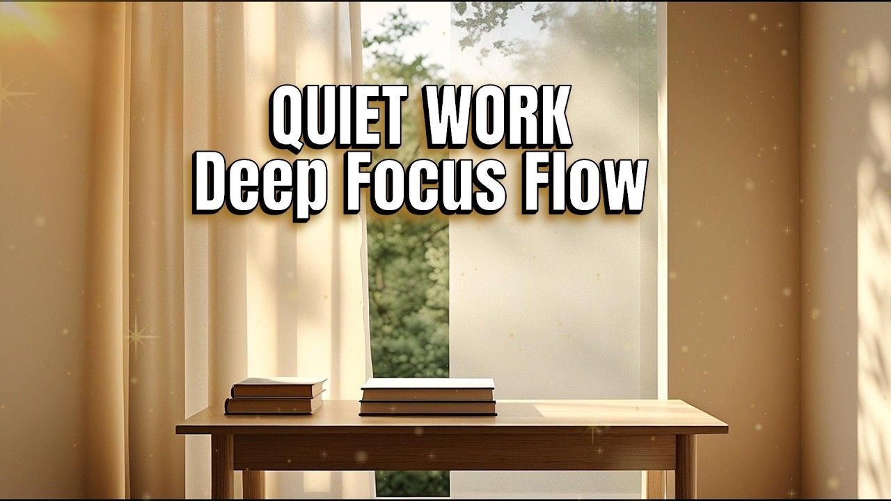 Pure Focus Music for Reading & Deep Work | Clean Minimal Ambient (1 Hour Session)