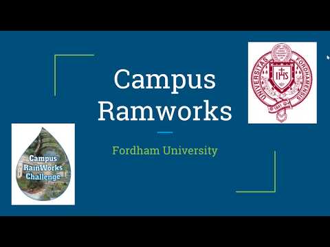 Fordham University Application EPA Campus Rainworks
