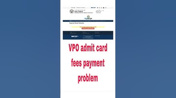 VPO mains exam fees payment problem face #vpo #mains #fees #problem #shorts #youtube #video #upsssc
