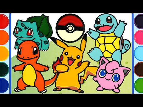 Pokemon Pikachu Jelly Coloring & Painting, Pokémon Presents | Menggambar Dan Mewarnai penyu