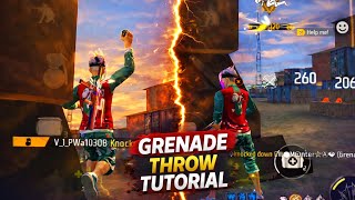 Perfect Grenade Throw Tutorial 💥 | Easy Squad Wipe Trick” Free Fire