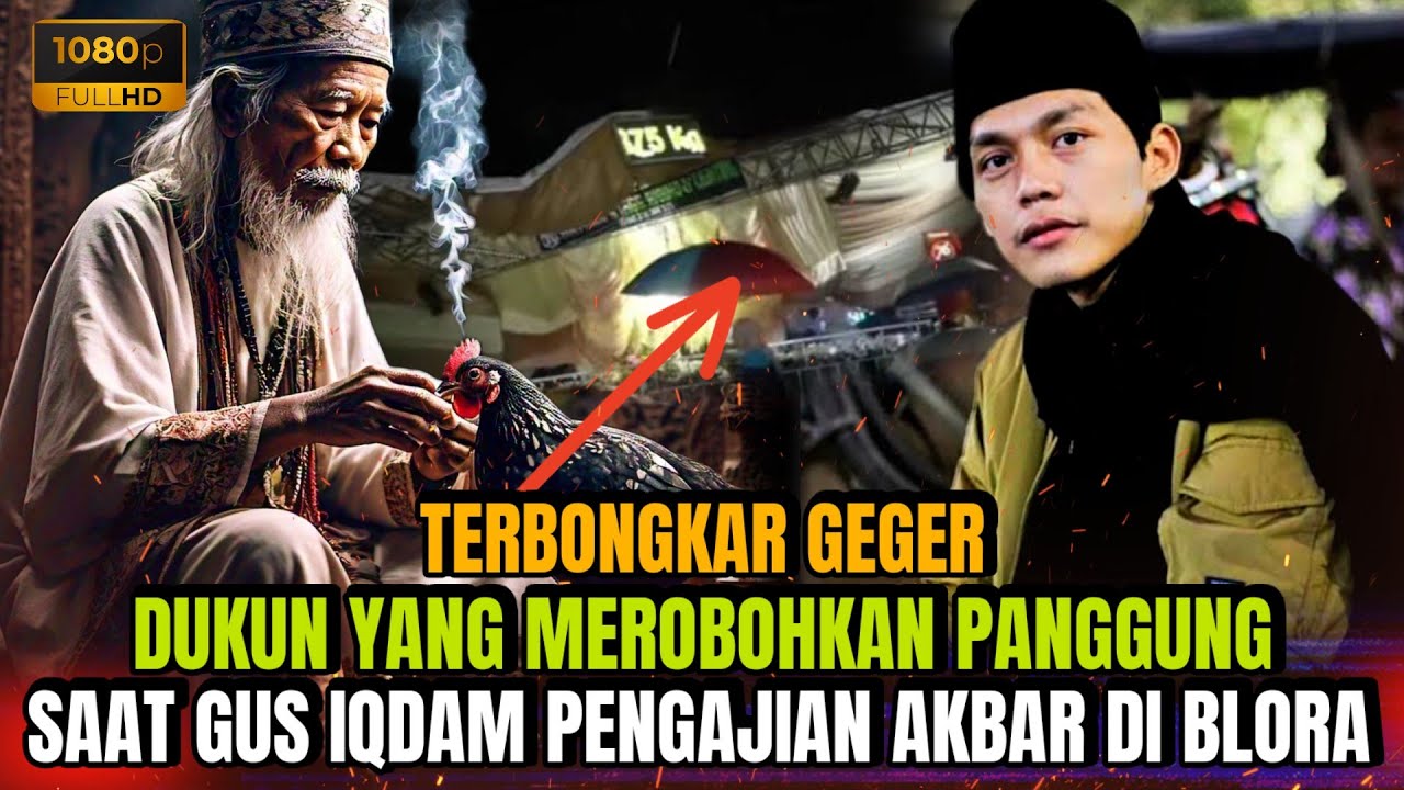 GUS IQDAM ADU ILMU DENGAN DUKUN YANG MEROBOHKAN PANGGUNG SAAT PENGAJIAN
