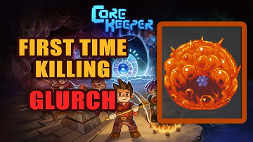 Killing Glurch the Abominous Mass First Time - Using Range Weapon - (Core Keeper)
