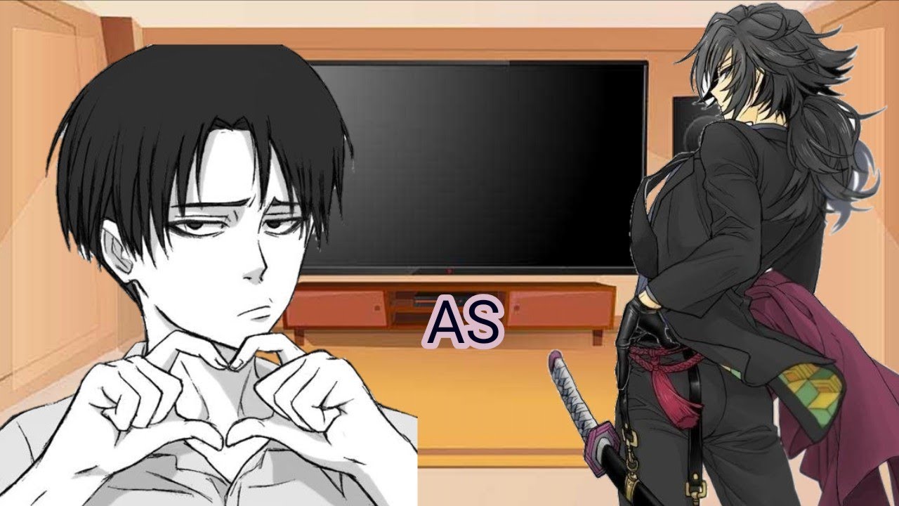 Aot reaction to Levi as Giyuu /Реакция атака титанов на Леви as Гию /aot reaction to tik toks