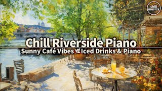 🌿川沿いカフェで楽しむコーヒータイム☕リラックスピアノ音楽【作業用BGM】 Riverside Café Moments 🌿 Gentle Piano & Relaxing Coffee Time