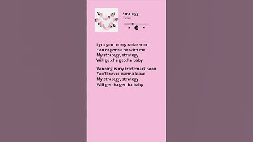 Thumbnail of Twice - Strategy #lyrics #song #twice