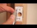 Installing Non-mortise deadbolt or latch bolt strike plates - Method 1 Installing Non-mortise deadbolt or latch bolt strike plates - Method 1