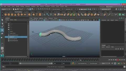 Maya 2020 curve path animation & curve extrusion in easy way