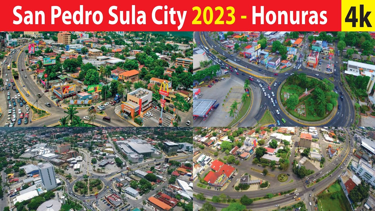 San Pedro Sula City , Honduras 4K By Drone 2023 - YouTube