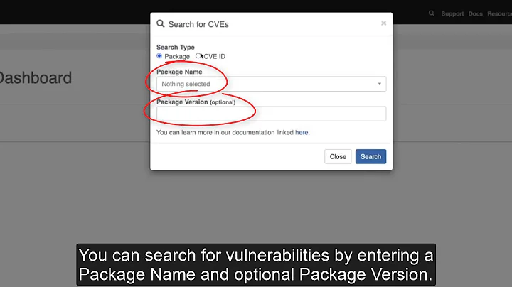 Vigiles User Guide: Using the Search CVEs Feature