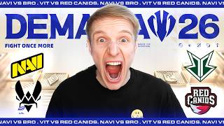CAN NAVI AND VITALITY MAKE QUATERS? | NAVI VS BRO | VIT VS RED CANIDS | JANKOS DEMACIA CUP 2026