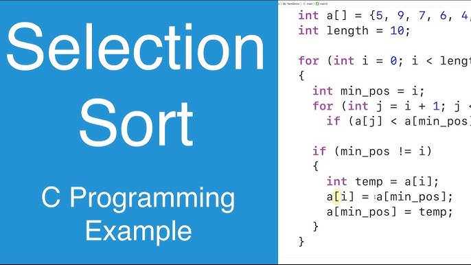 Bubble Sort  C Programming Example 