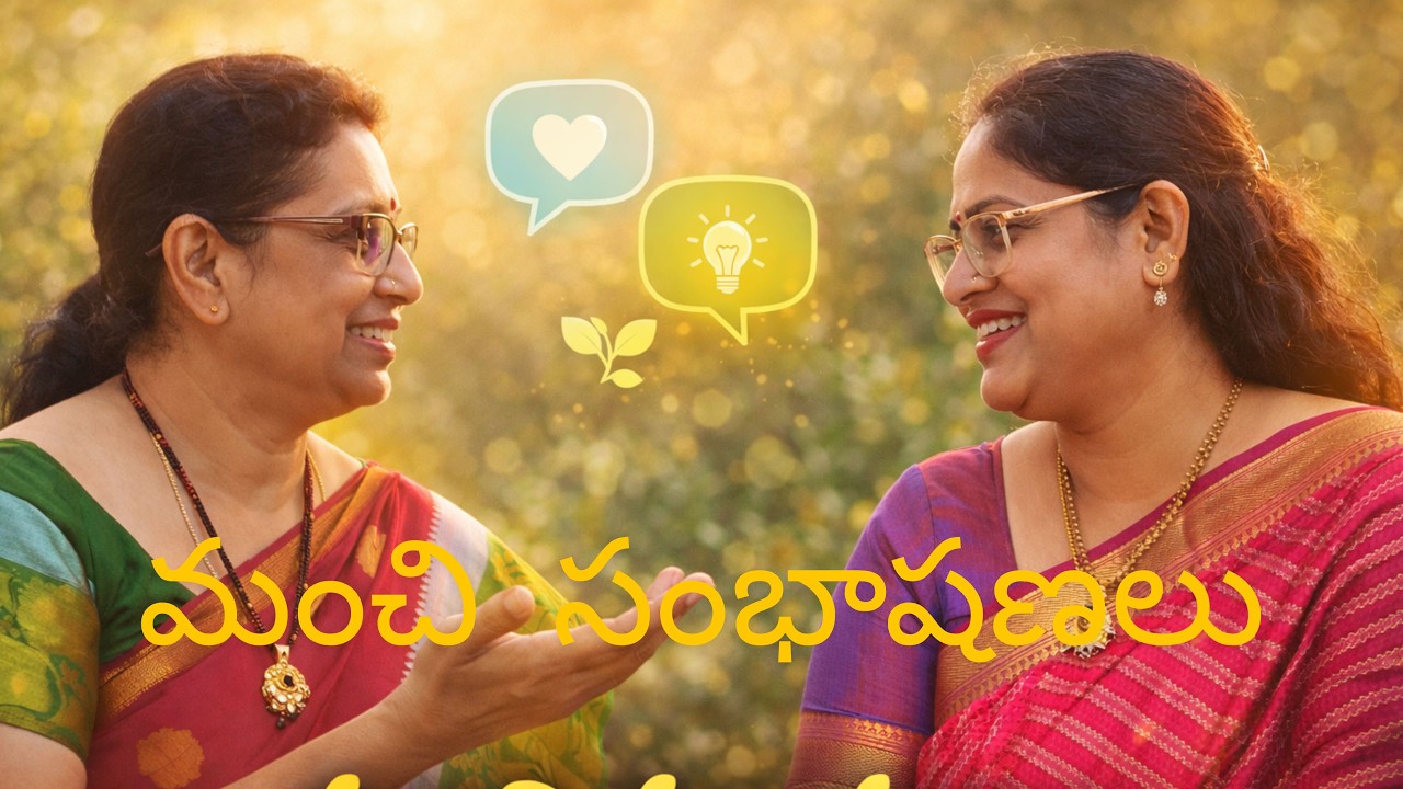 మంచి సంభాషణలు జీవితాన్ని మార్చుతాయి 💬✨